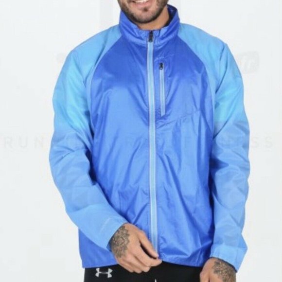 Under Armour Other - Under Armour UA Run Impasse Wind Jacket Blue 1350941-464
